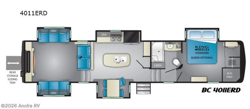 2019 Heartland Big Country 4011 ERD - Used Fifth Wheel For Sale by Ancira RV in Boerne, Texas features Slideout