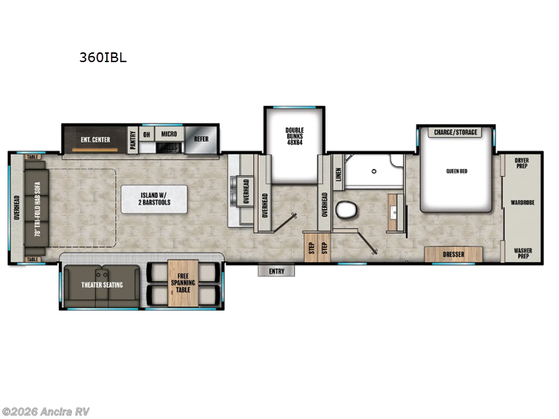 2026 Coachmen Chaparral 360IBL - New Fifth Wheel For Sale by Ancira RV in Boerne, Texas features Slideout