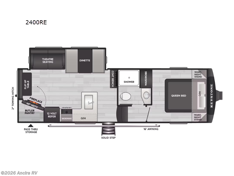 2026 Keystone Cougar Sport 2400RE - New Fifth Wheel For Sale by Ancira RV in Boerne, Texas features Slideout