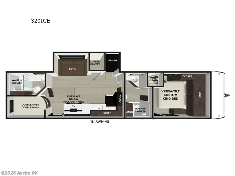2026 Forest River Wildwood 320ICE - New Travel Trailer For Sale by Ancira RV in Boerne, Texas features Slideout