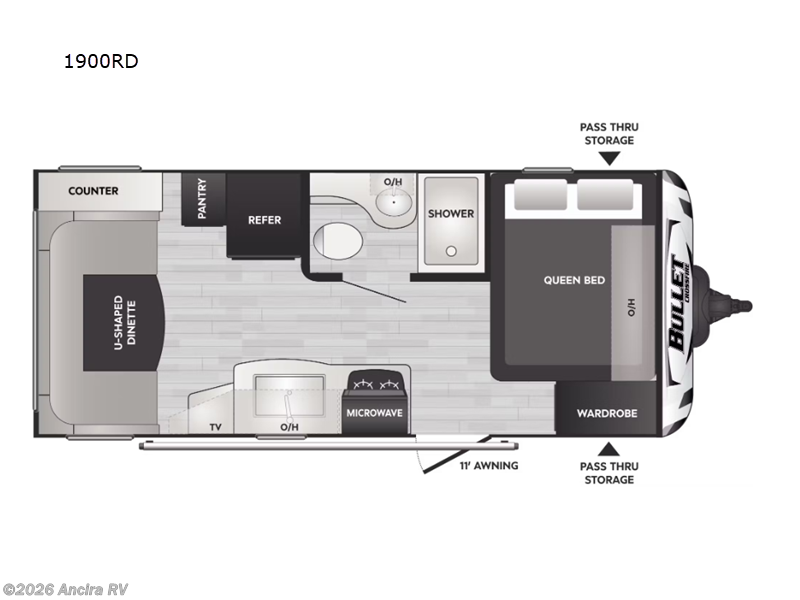 2025 Keystone Bullet Crossfire 1900RD - Used Travel Trailer For Sale by Ancira RV in Boerne, Texas