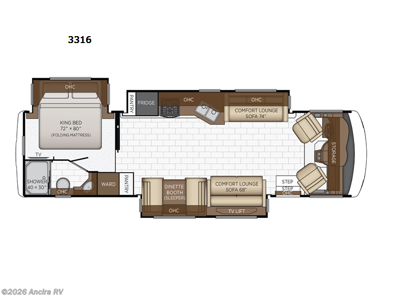 2022 Newmar Bay Star Sport 3316 - Used Class A For Sale by Ancira RV in Boerne, Texas features Slideout
