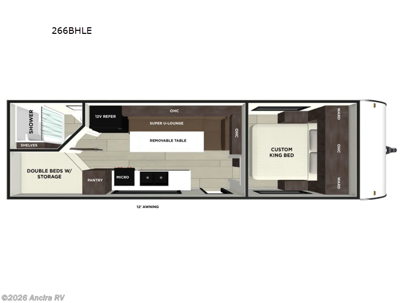2026 Forest River Wildwood FSX 266BHLE - New Travel Trailer For Sale by Ancira RV in Boerne, Texas