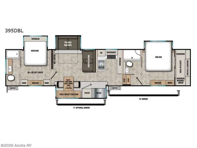 2026 Coachmen Brookstone 395DBL - New Fifth Wheel For Sale by Ancira RV in Boerne, Texas features Slideout