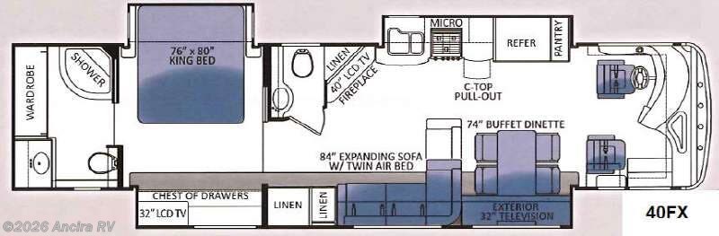 2013 Thor Motor Coach Tuscany 40FX - Used Class A For Sale by Ancira RV in Boerne, Texas features Slideout