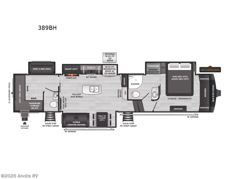 2026 Keystone Montana High Country 389BH - New Fifth Wheel For Sale by Ancira RV in Boerne, Texas features Slideout
