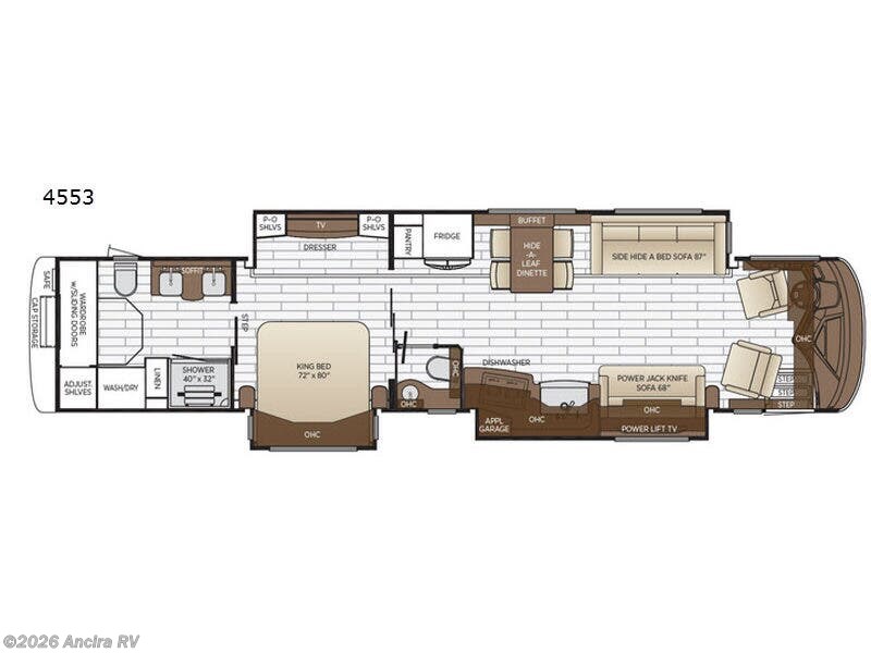 2018 Newmar King Aire 4553 - Used Class A For Sale by Ancira RV in Boerne, Texas features Slideout