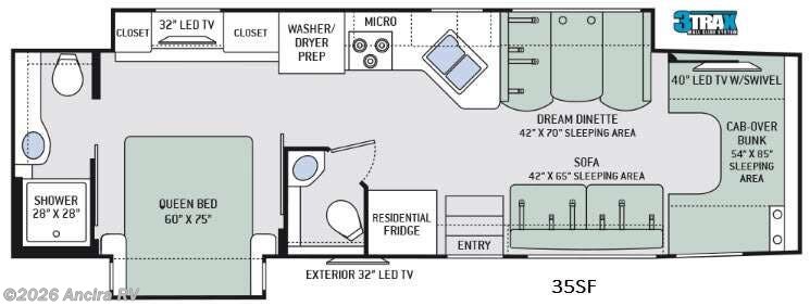 2017 Thor Motor Coach Chateau Super C 35SF - Used Super C For Sale by Ancira RV in Boerne, Texas features Slideout