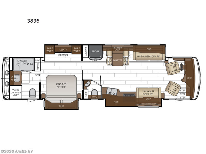 2026 Newmar Dutch Star 3836 - New Class A For Sale by Ancira RV in Boerne, Texas features Slideout