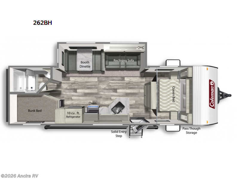 2023 Coleman Lantern LT Series 262BH - Used Travel Trailer For Sale by Ancira RV in Boerne, Texas features Slideout