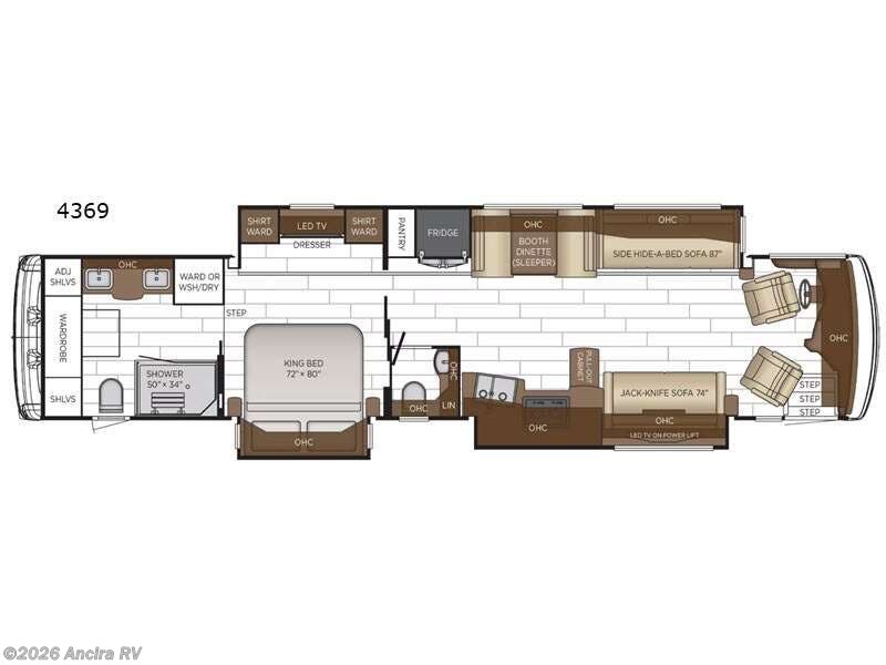 2026 Newmar Dutch Star 4369 - New Class A For Sale by Ancira RV in Boerne, Texas features Slideout