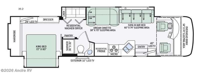 2016 Thor Motor Coach Palazzo 36.2 - Used Class A For Sale by Ancira RV in Boerne, Texas features Slideout