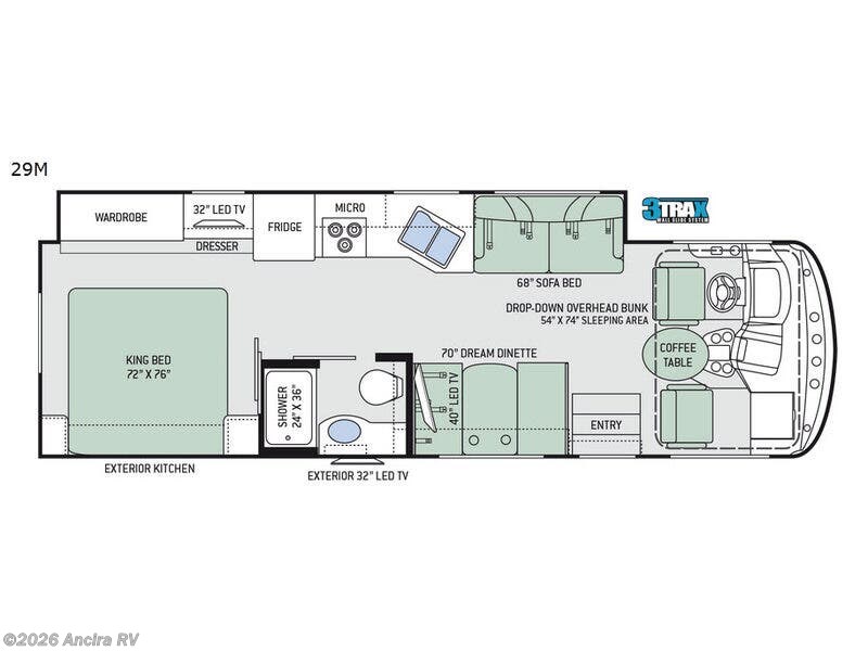2018 Thor Motor Coach Hurricane 29M - Used Class A For Sale by Ancira RV in Boerne, Texas features Slideout