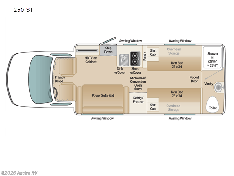 2026 Coach House Platinum III 250 ST - Used Class B+ For Sale by Ancira RV in Boerne, Texas