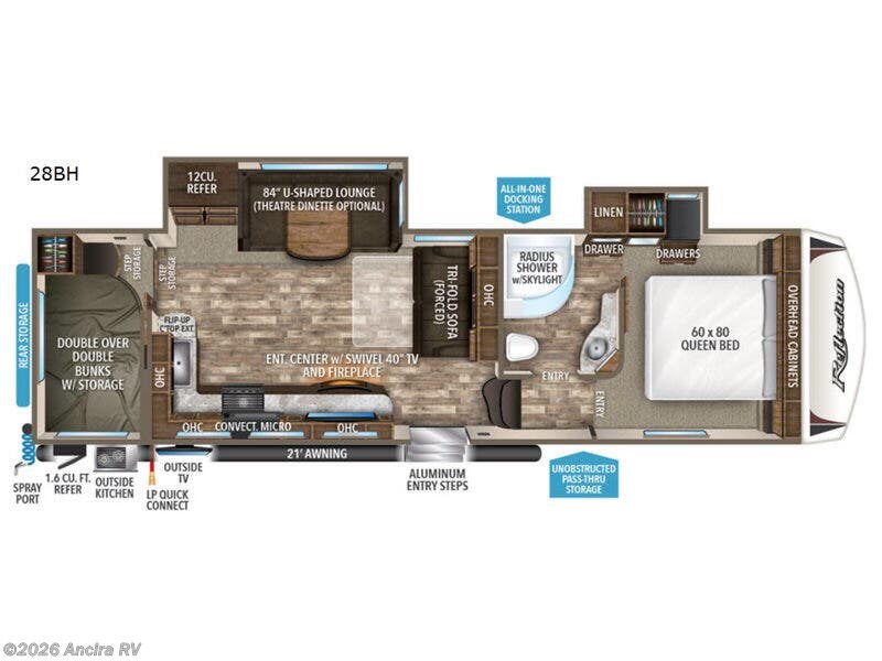 2019 Grand Design Reflection 28BH - Used Fifth Wheel For Sale by Ancira RV in Boerne, Texas features Slideout