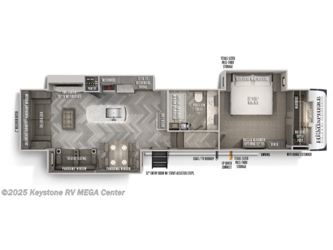 008172 2021 Forest River Salem Hemisphere 34rl Fifth Wheel For Sale In Greencastle Pa