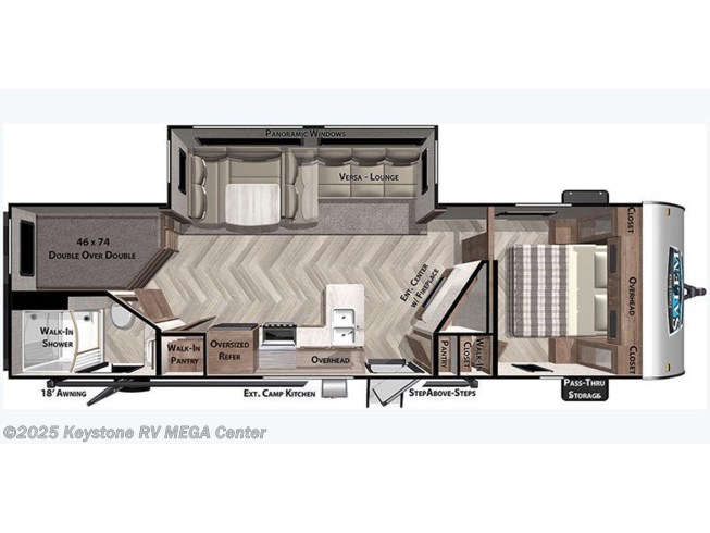 2022 Forest River Salem 26DBUD floorplan image