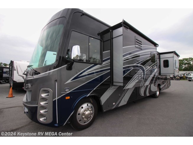 2022 Forest River Georgetown 5 Series GT5 34H5 - New Class A For Sale by Keystone RV MEGA Center in Greencastle, Pennsylvania features Outside Entertainment Center, Solar Panels, Fireplace, Ladder, External Shower