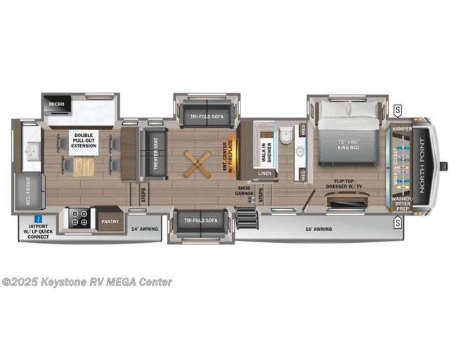 2023 Jayco North Point 380RKGS - New Fifth Wheel For Sale by Keystone RV MEGA Center in Greencastle, Pennsylvania