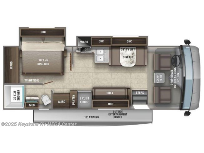 2023 Entegra Coach Vision 27A floorplan image