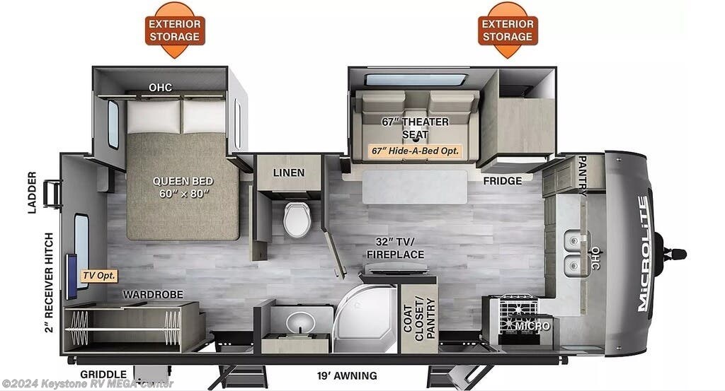 2024 Forest River Flagstaff Micro 25FKBS RV for Sale in Greencastle, PA