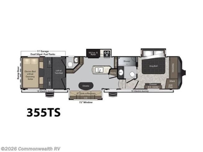 2018 Keystone Raptor 355TS #RV-800270 - For Sale in Ashland, VA