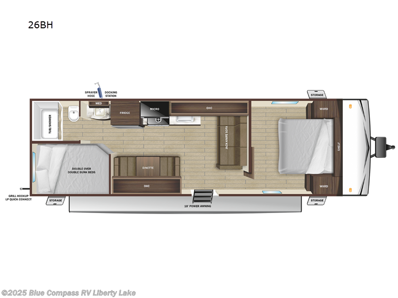 2024 Highland Ridge Open Range Conventional Open Range 26bh - Used Travel Trailer For Sale by Blue Compass RV Liberty Lake in Liberty Lake, Washington