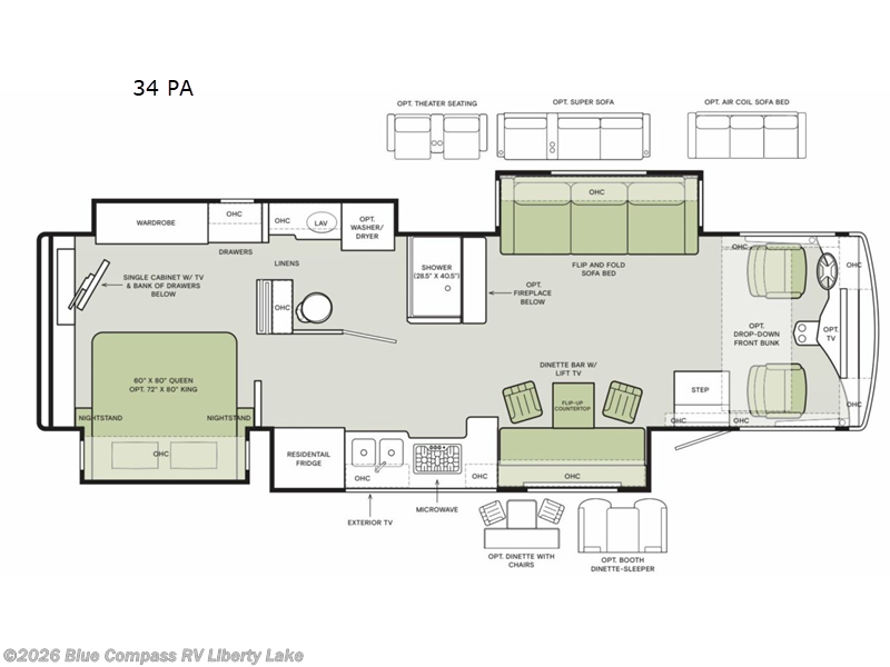 2025 Tiffin Open Road Allegro 34 PA - Used Class A For Sale by Blue Compass RV Liberty Lake in Liberty Lake, Washington features Slideout
