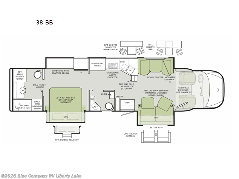 2026 Tiffin Allegro Bay 38 BB - New Class C For Sale by Blue Compass RV Liberty Lake in Liberty Lake, Washington features Slideout