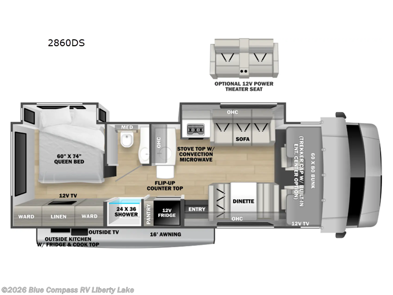 2026 Forest River Sunseeker 2860DS - New Class C For Sale by Blue Compass RV Liberty Lake in Liberty Lake, Washington features Slideout
