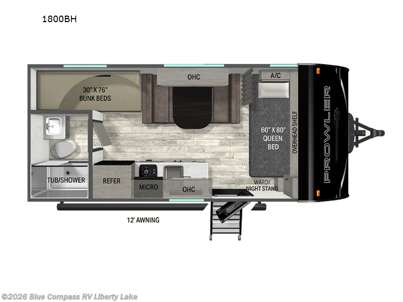 2026 Heartland Prowler 1800BH - New Travel Trailer For Sale by Blue Compass RV Liberty Lake in Liberty Lake, Washington