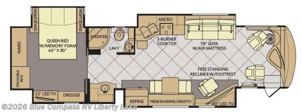 2015 Fleetwood Discovery 37R - Used Class A For Sale by Blue Compass RV Liberty Lake in Liberty Lake, Washington features Slideout