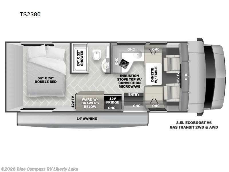 2025 Forest River Sunseeker TS TS2380 - Used Class C For Sale by Blue Compass RV Liberty Lake in Liberty Lake, Washington