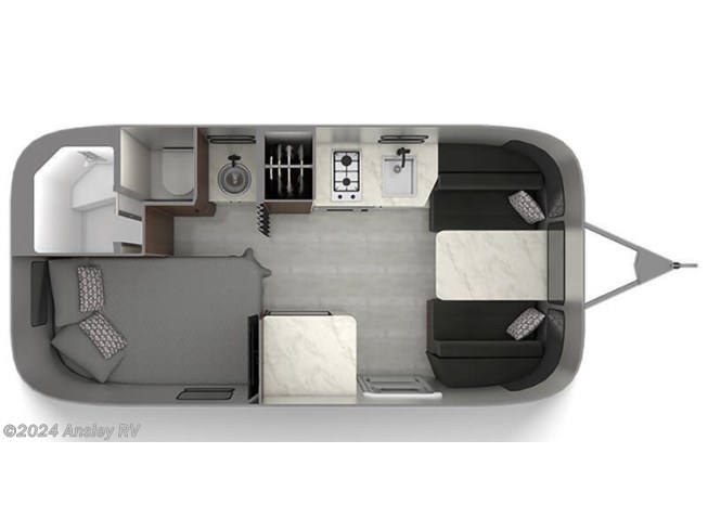 2021 Airstream Caravel 19CB floorplan image