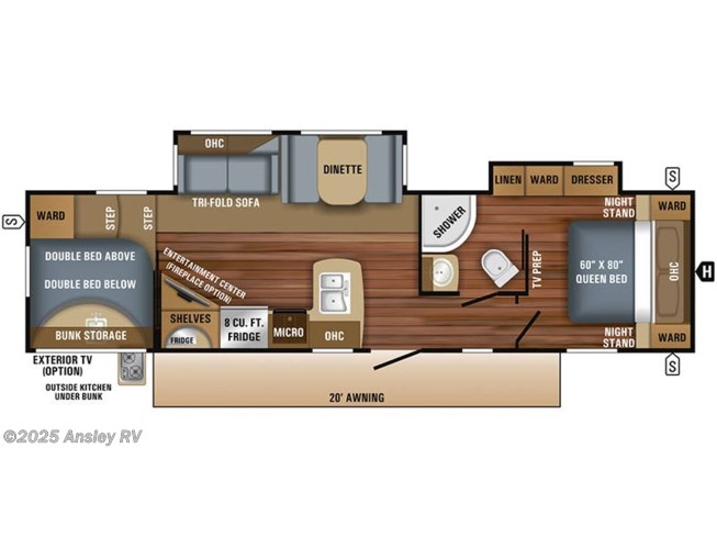 2018 Jayco Eagle HT 295DBOK floorplan image