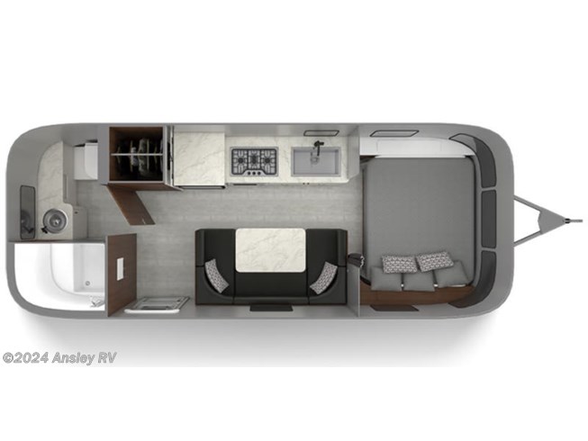 2023 Airstream Caravel 22FB floorplan image