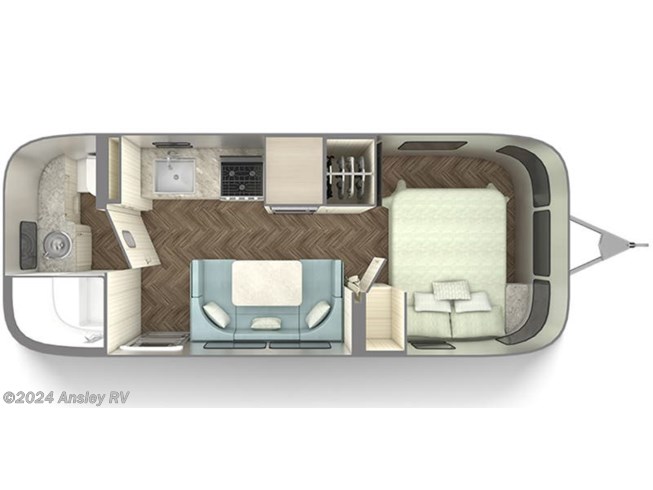 2023 Airstream International 23FB floorplan image