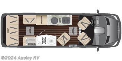2014 Airstream Interstate 3500 Lounge floorplan image