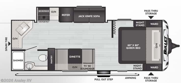 2025 Bullet Classic 2240RK by Keystone from Ansley RV in Duncansville, Pennsylvania