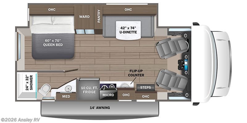 Floorplan of 2025 Jayco Melbourne 24L