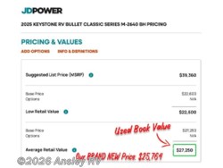 2025 Keystone Bullet Classic 2640BH - New Travel Trailer for sale by Ansley RV in Duncansville, Pennsylvania