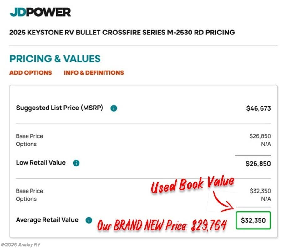 2025 Keystone Bullet Crossfire  2530RD - New Travel Trailer for sale by Ansley RV in Duncansville, Pennsylvania