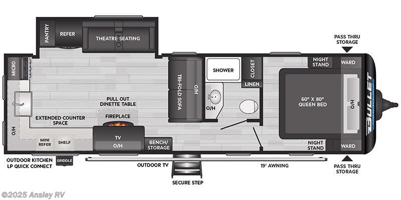 2025 Keystone Bullet Crossfire 270RKS - New Travel Trailer for sale by Ansley RV in Duncansville, Pennsylvania