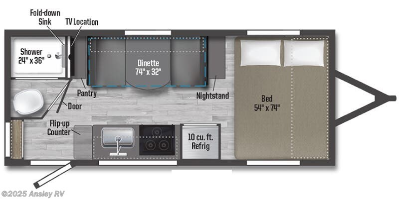 2025 Winnebago Micro Minnie 1720FB - New Travel Trailer for sale by Ansley RV in Duncansville, Pennsylvania