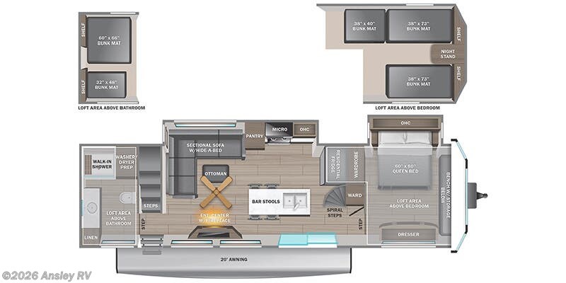 2025 Jayco Jay Flight Bungalow JayLoft - New Destination Trailer for sale by Ansley RV in Duncansville, Pennsylvania
