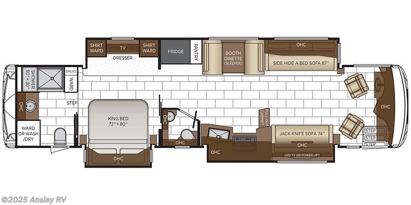 Floorplan of 2026 Newmar Ventana 4037
