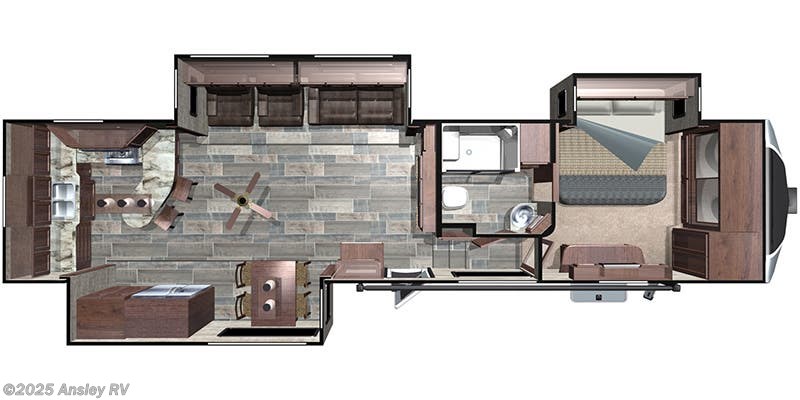 Floorplan of 2018 Highland Ridge Open Range 3X 3X388RKS