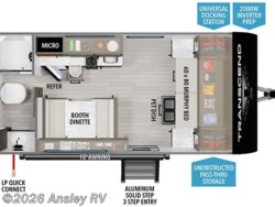 Stock Image for 2026 Grand Design 151RB (options and colors may vary) 2026 Grand Design Transcend One 151RB - New Travel Trailer for sale by Ansley RV in Duncansville, Pennsylvania