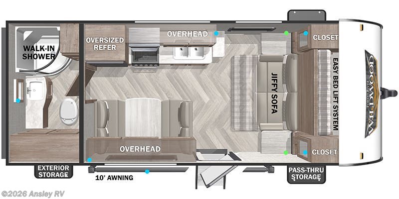 2022 Forest River Wildwood X-Lite 171RBXL - Used Travel Trailer for sale by Ansley RV in Duncansville, Pennsylvania