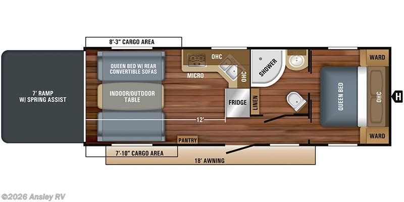 Floorplan of 2019 Jayco Octane Super Lite 273